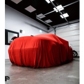 Ochranná plachta na auto Poká Premium Equipment Premium Quality car cover red with welt - Hatchback / Sedan