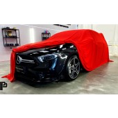 Ochranná plachta na auto Poká Premium Equipment Premium Quality Car cover Red - Hatchback / Sedan