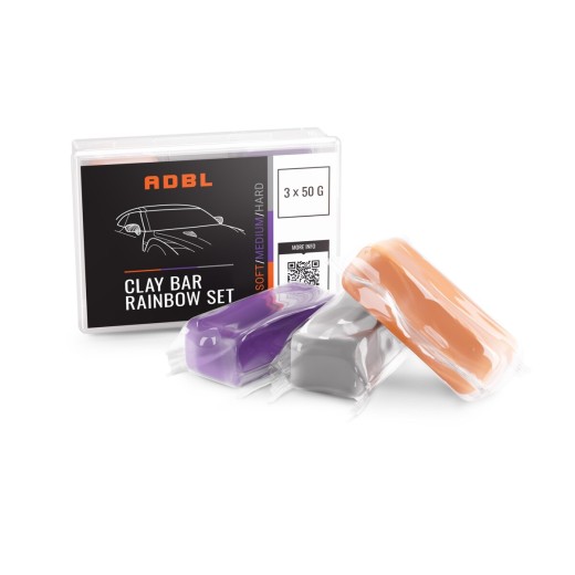 Set Clayov ADBL Clay Bar Rainbow Set (3x 50g)