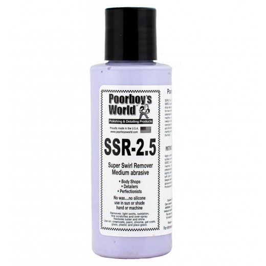 Stredne silná leštenka Poorboy's SSR 2.5 Medium Super Swirl Remover (118 ml)