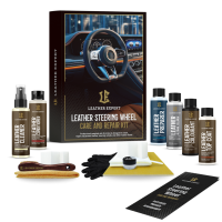 Set na renováciu a údržbu volantu Leather Expert - Leather Steering Wheel Care and Repair Kit - Black Matte